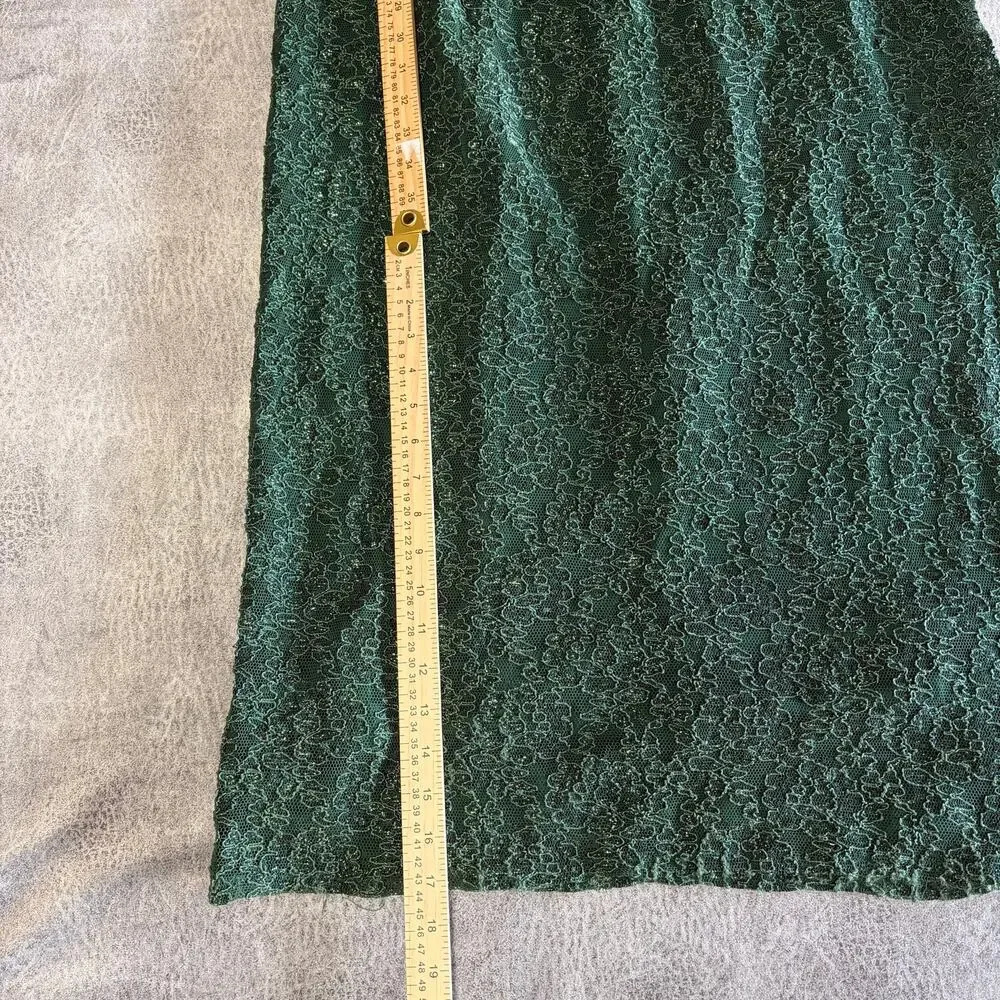 Vintage Night Moves Shimmering Maxi Lace Gown - Picture 2 of 6